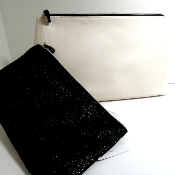 Disney Mickey Mouse Cosmetic Bag White w/ Removable Pouch Travel Case Makeup NWT - Picture 2 of 12